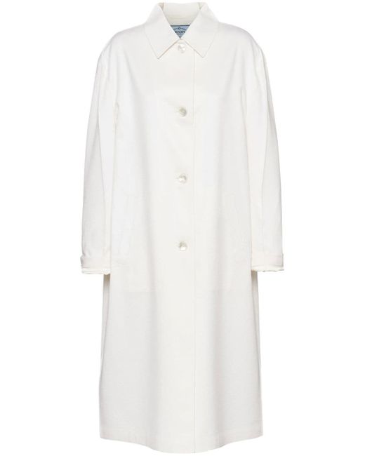 Prada single-breasted cashmere coat