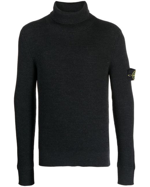 Stone Island Compass-patch wool jumper