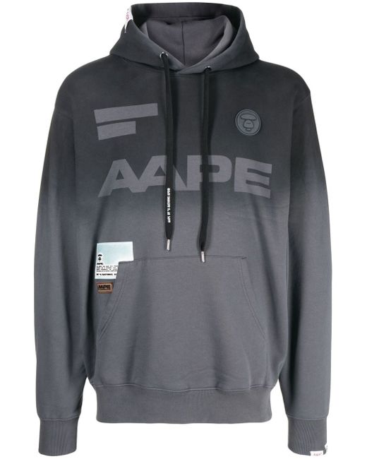 Aape By *A Bathing Ape® logo-print hoodie