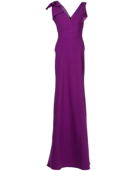 Bambah Marianne bow detail gown