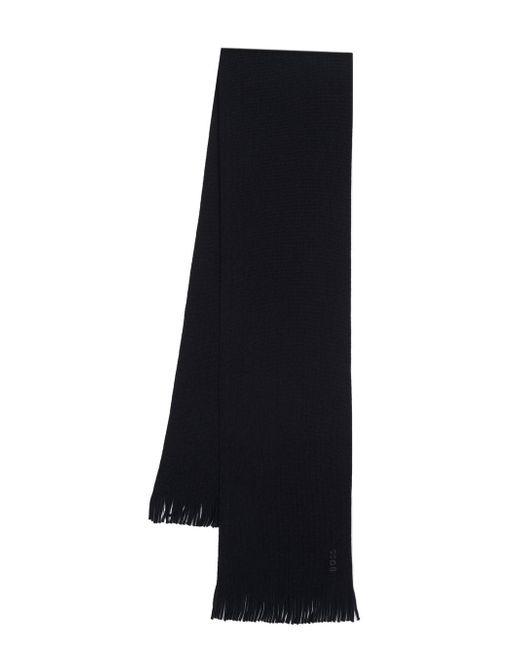 Canali tasseled cashmere scarf