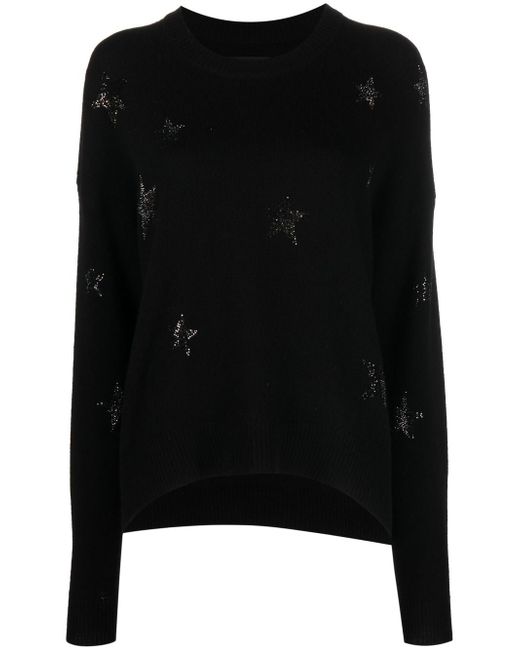 Zadig & Voltaire star-print cashmere jumper