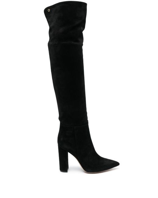 Gianvito Rossi pointed-toe knee-length boots