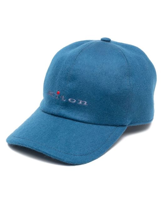Kiton logo embroidery cashmere baseball cap