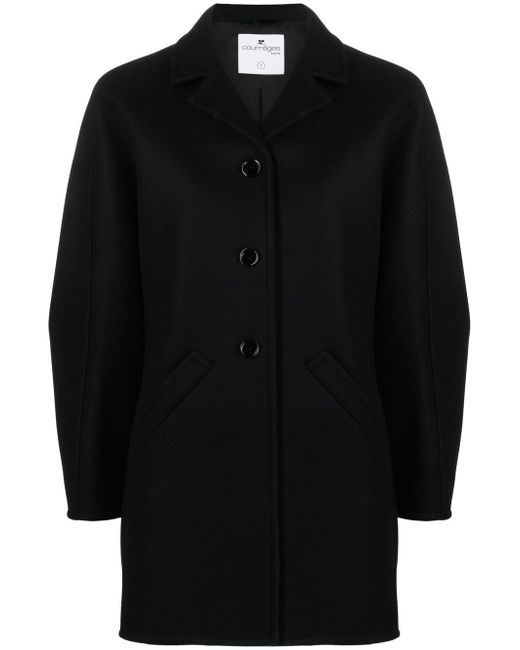 Courrèges Prism single-breasted coat