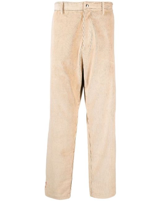 Ranra corduroy straight-legged trousers