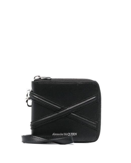 Alexander McQueen zip-up bifold leather wallet