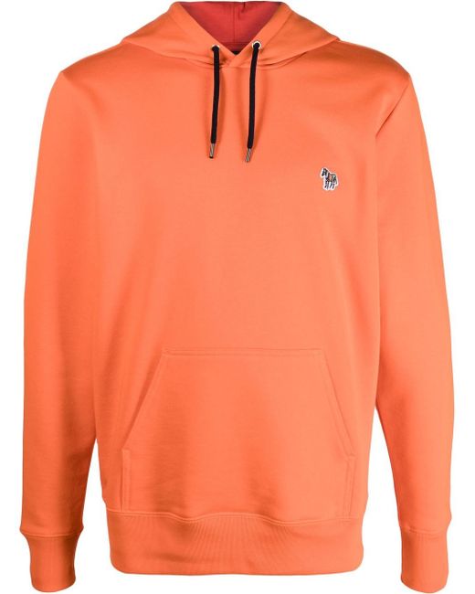 PS Paul Smith logo-patch drawstring hoodie