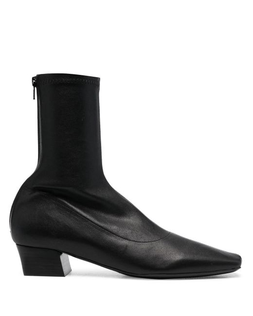 by FAR leather ankle boots