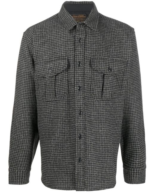 Filson houndstooth-pattern wool shirt