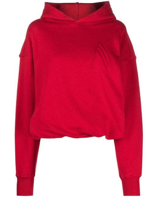 Attico logo print hooded sweatshirt