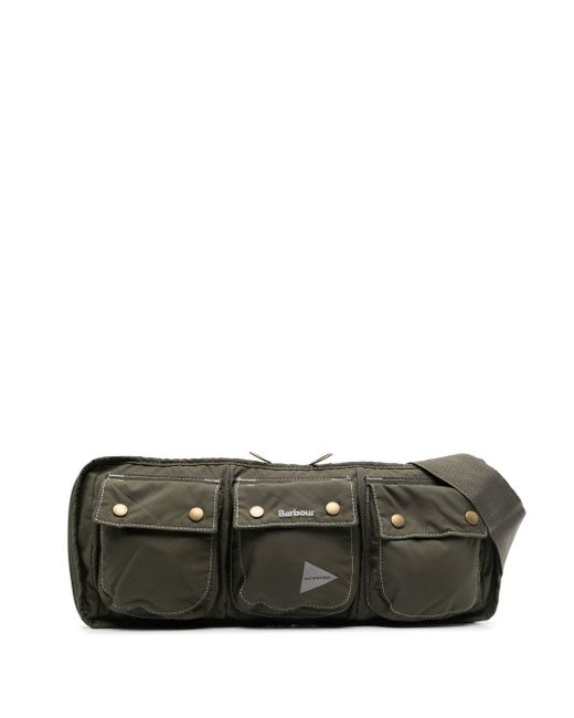 BARBOUR and WANDER multi-patch belt bag