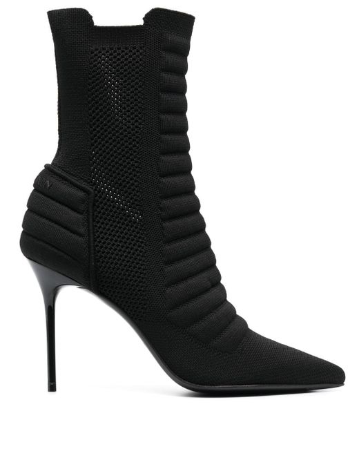 Balmain knitted pointed-toe boots