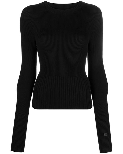 Low Classic ribbed-knit merino wool top