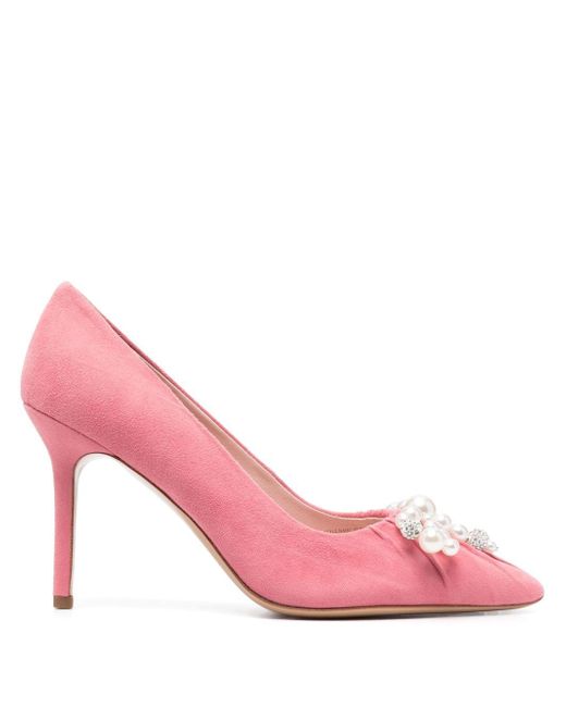 Kate Spade New York faux pearl-embellished 85mm pumps