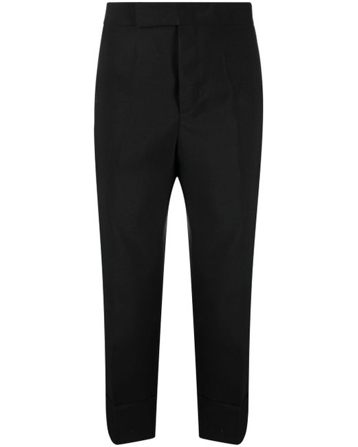 Sapio flap-pockets cropped tailored trousers