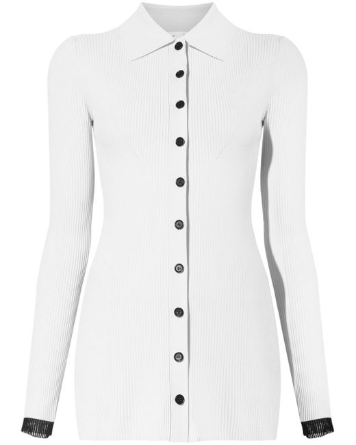 Proenza Schouler White Label ribbed-knit slim-fit cardigan