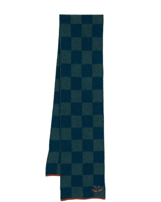PS Paul Smith checkerboard wool scarf