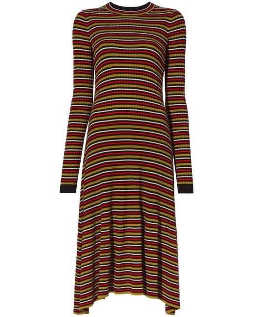 Proenza Schouler White Label striped knitted dress