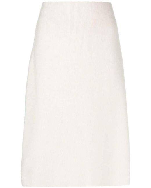 J.W.Anderson logo-patch knitted skirt