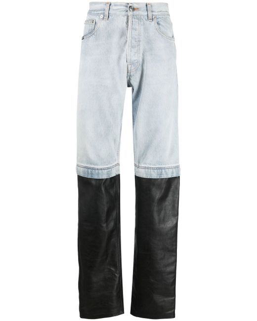 Vtmnts panelled straight-leg jeans