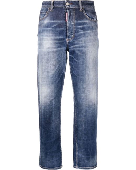 Dsquared2 faded straight-leg jeans