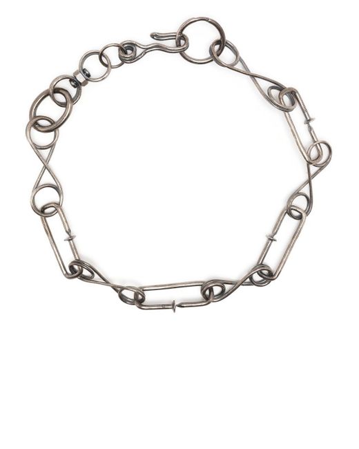 Guidi chain-link sterling necklace