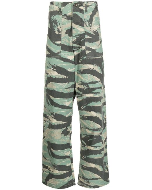 Maharishi camouflage-print straight-leg trousers