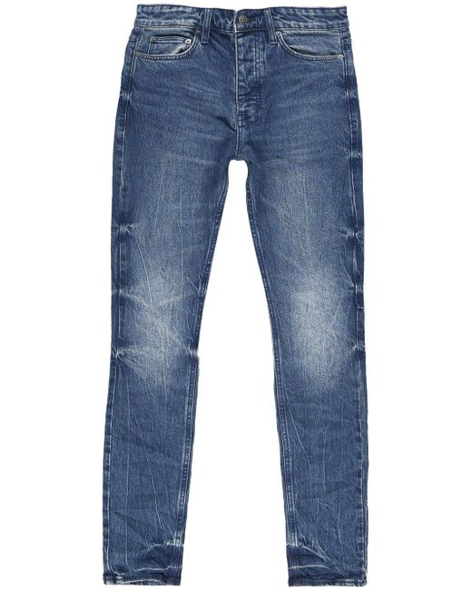 Ksubi stonewashed straight-leg jeans