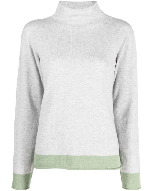 Le Tricot Perugia funnel-neck long-sleeve jumper