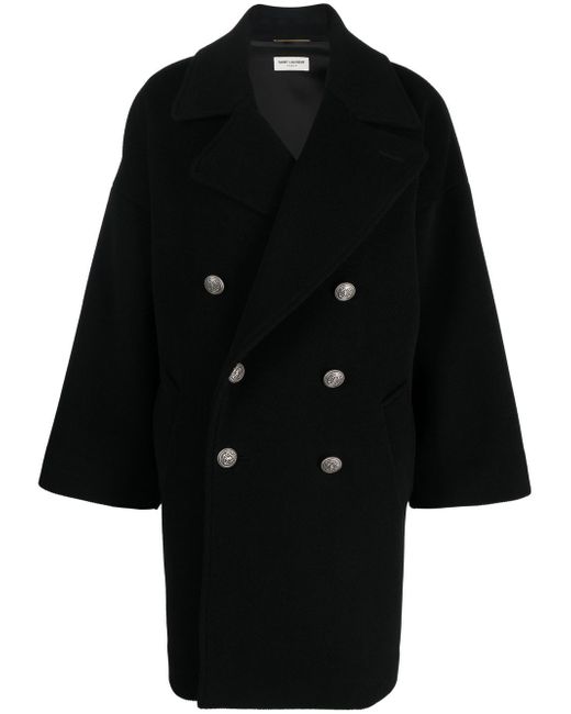 Saint Laurent double-breasted wool coat