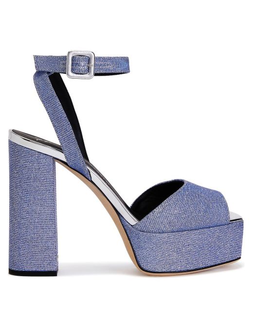 Giuseppe Zanotti Design glittered platform sandals