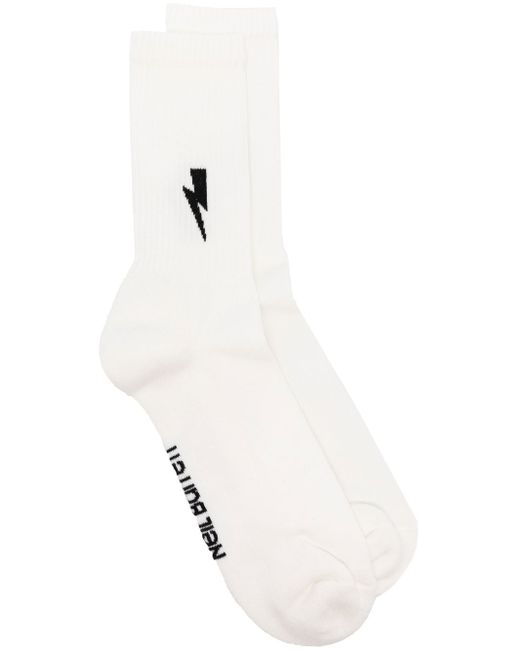 Neil Barrett logo-detail ankle socks