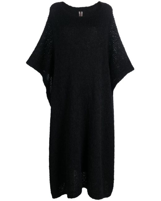 Rick Owens round-neck knitted maxi dress