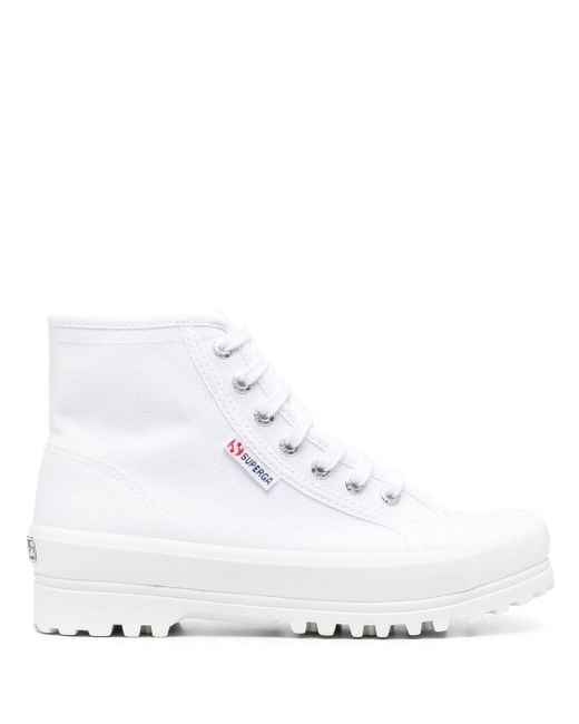 Superga high-top lace-up sneakers