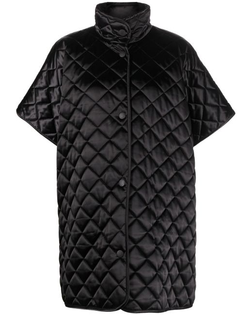 Boutique Moschino quilted short-sleeve coat