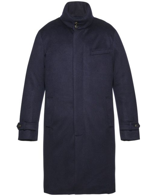 Norwegian Wool single-breasted cashmere coat