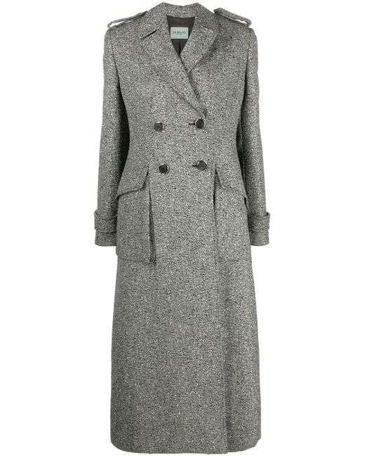 Durazzi Milano double-breasted wool duster coat