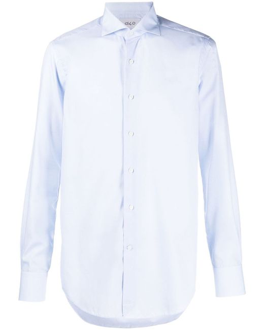 D4.0 spread-collar cotton shirt