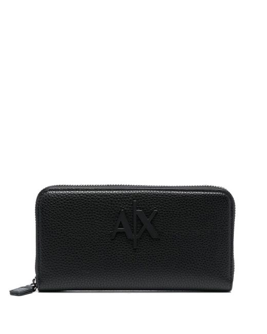Armani Exchange logo-plaque faux-leather purse