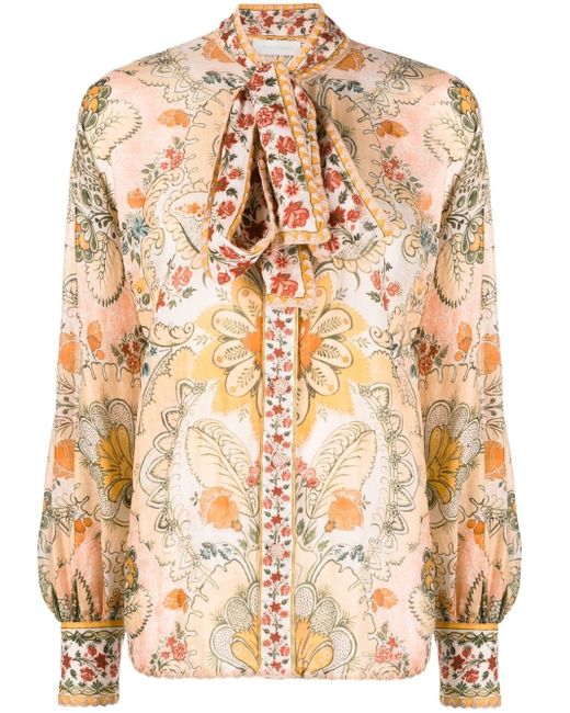 Zimmermann Laurel floral-print blouse