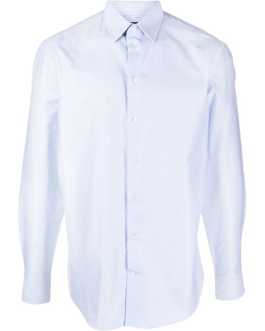 Emporio Armani classic long sleeve cotton shirt