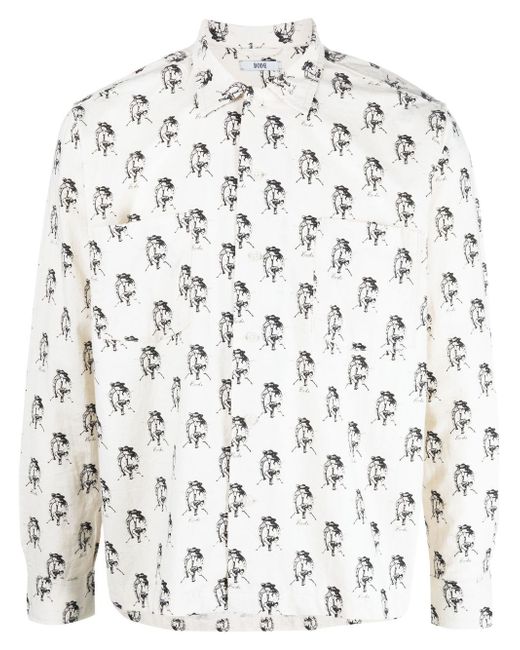 Bode all-over graphic-print shirt