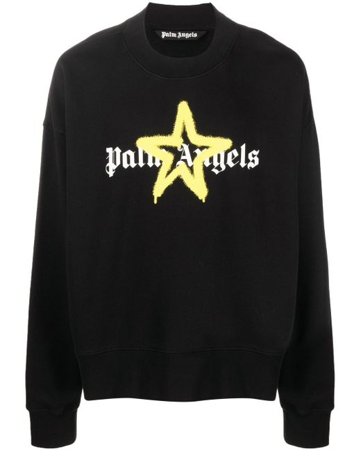 Palm Angels star sprayed-print sweatshirt