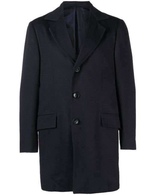 Kiton single-breasted cashmere coat
