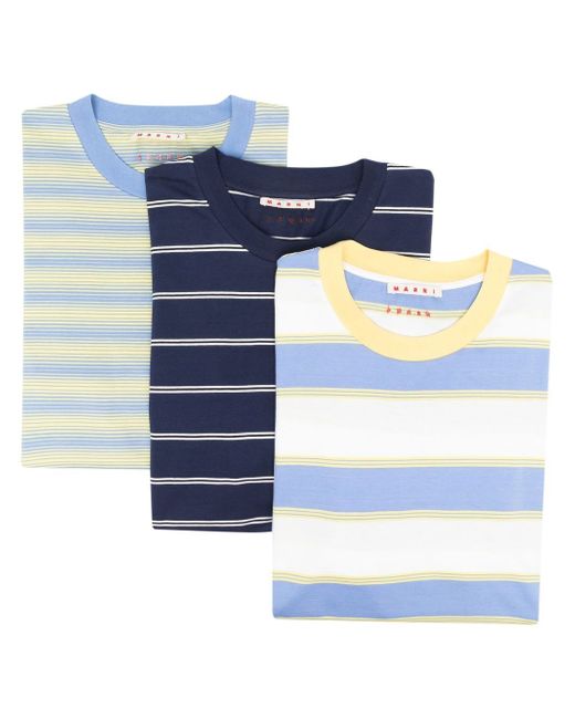 Marni stripe-print short-sleeved T-shirt