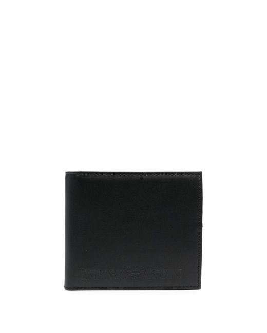 Emporio Armani logo-debossed bi-fold wallet