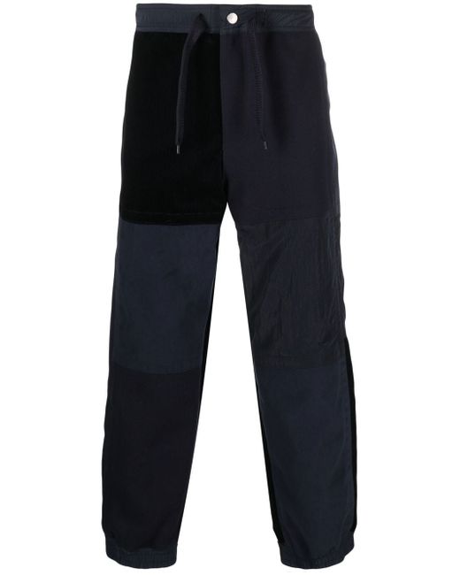 Emporio Armani panelled straight-leg trousers