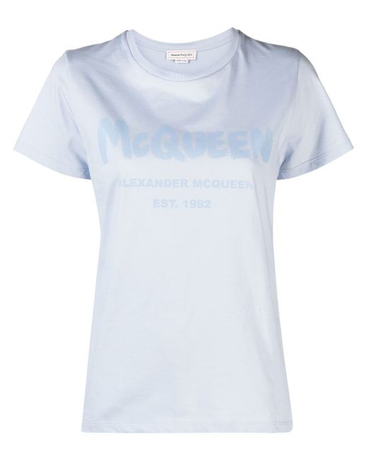 Alexander McQueen graffiti logo T-shirt