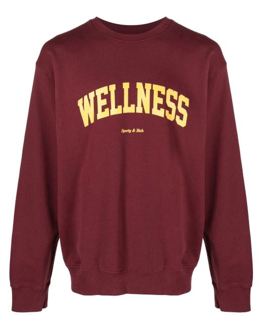 Sporty & Rich Wellness logo-print jumper